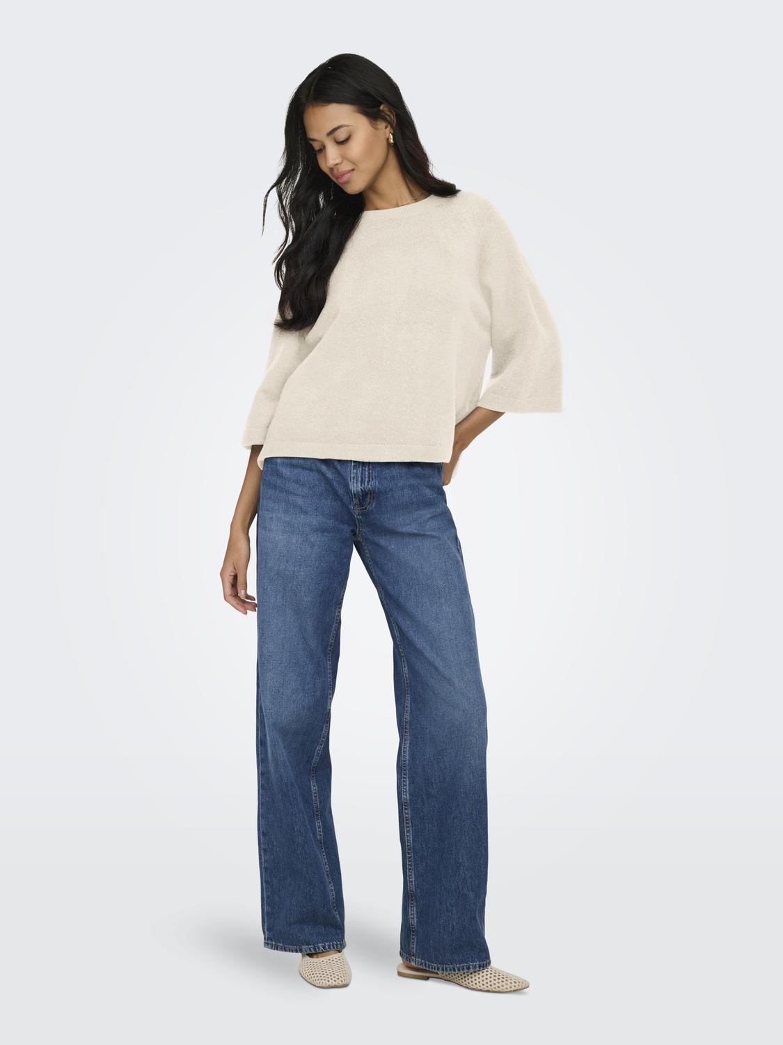 ONLSIMONI 3/4 PULLOVER KNT NOOS - 6
