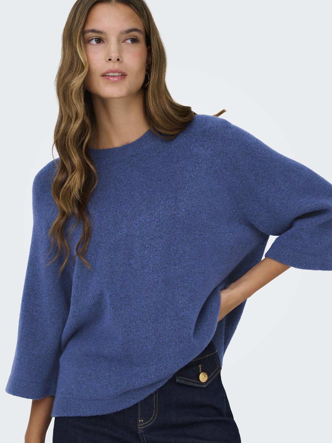 ONLSIMONI 3/4 PULLOVER KNT NOOS - 5