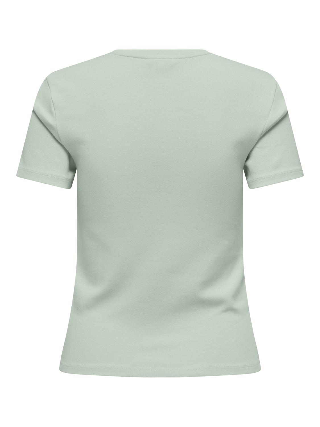 ONLRILEY Basic O-hals T-shirt med korte ærmer til unge damer