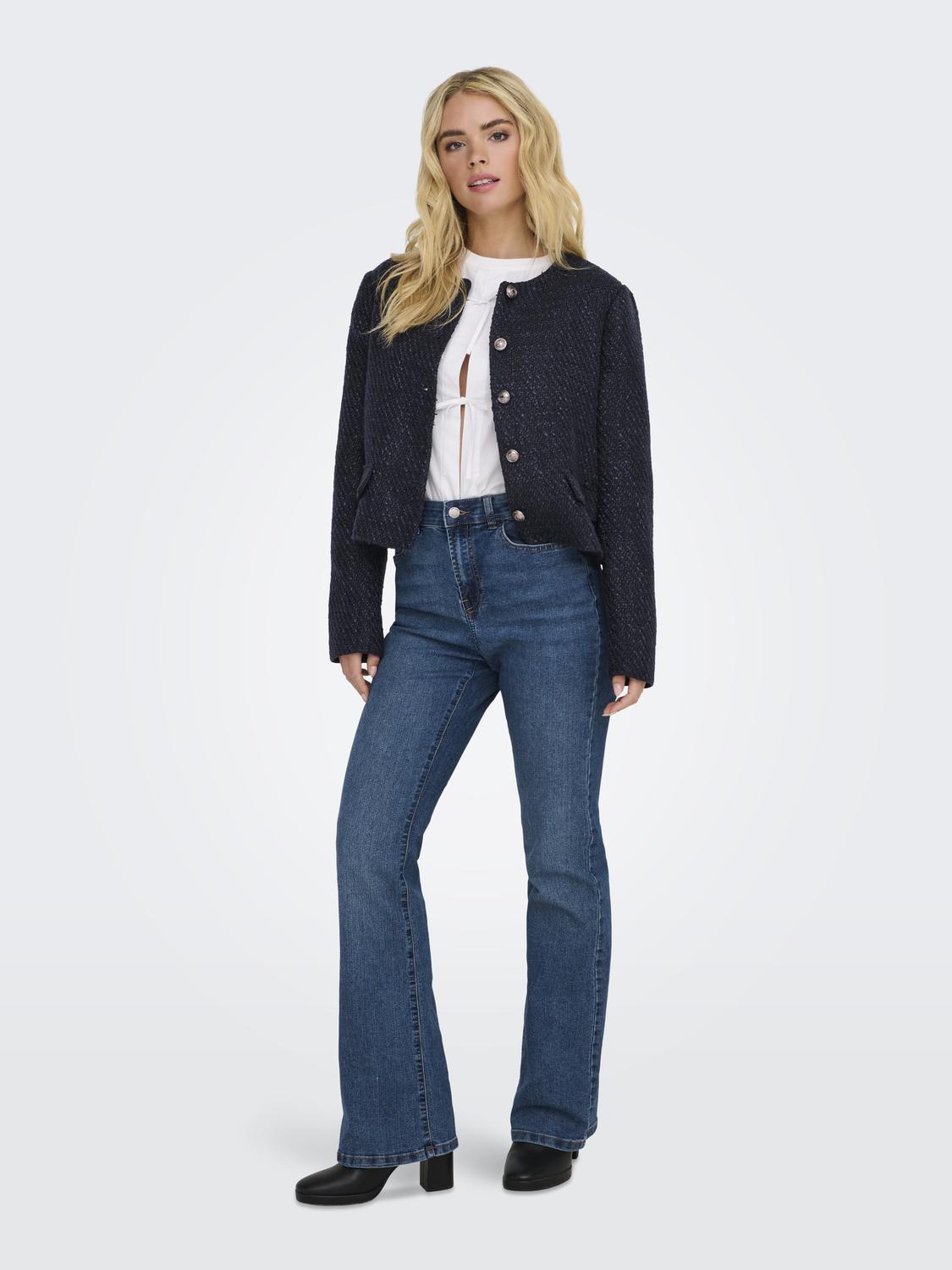 JDYMILLA L/S BOUCLE BLAZER PNT - 6