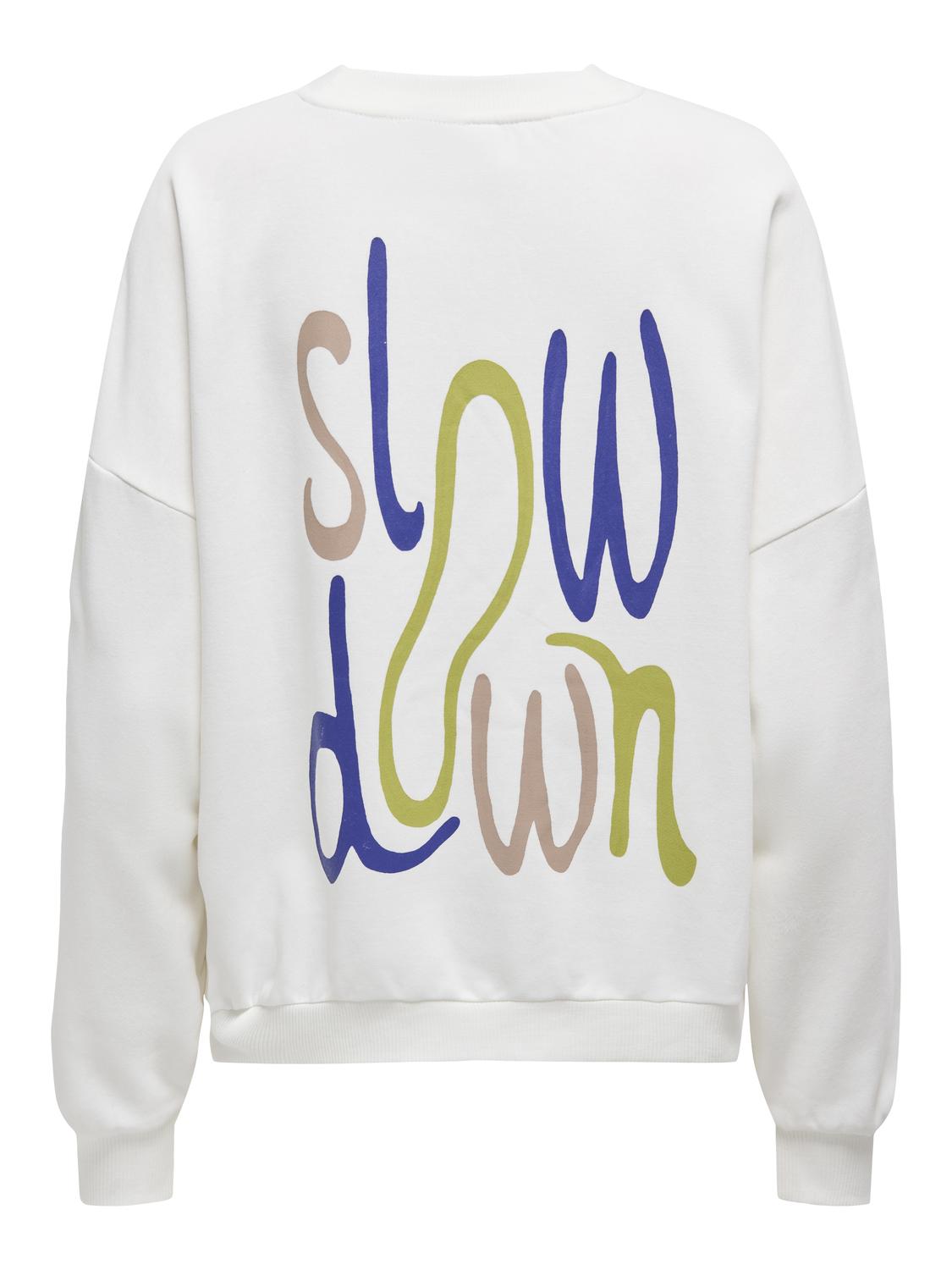 ONLSISSE L/S O-NECK PRINT BOX CS SWT - 2