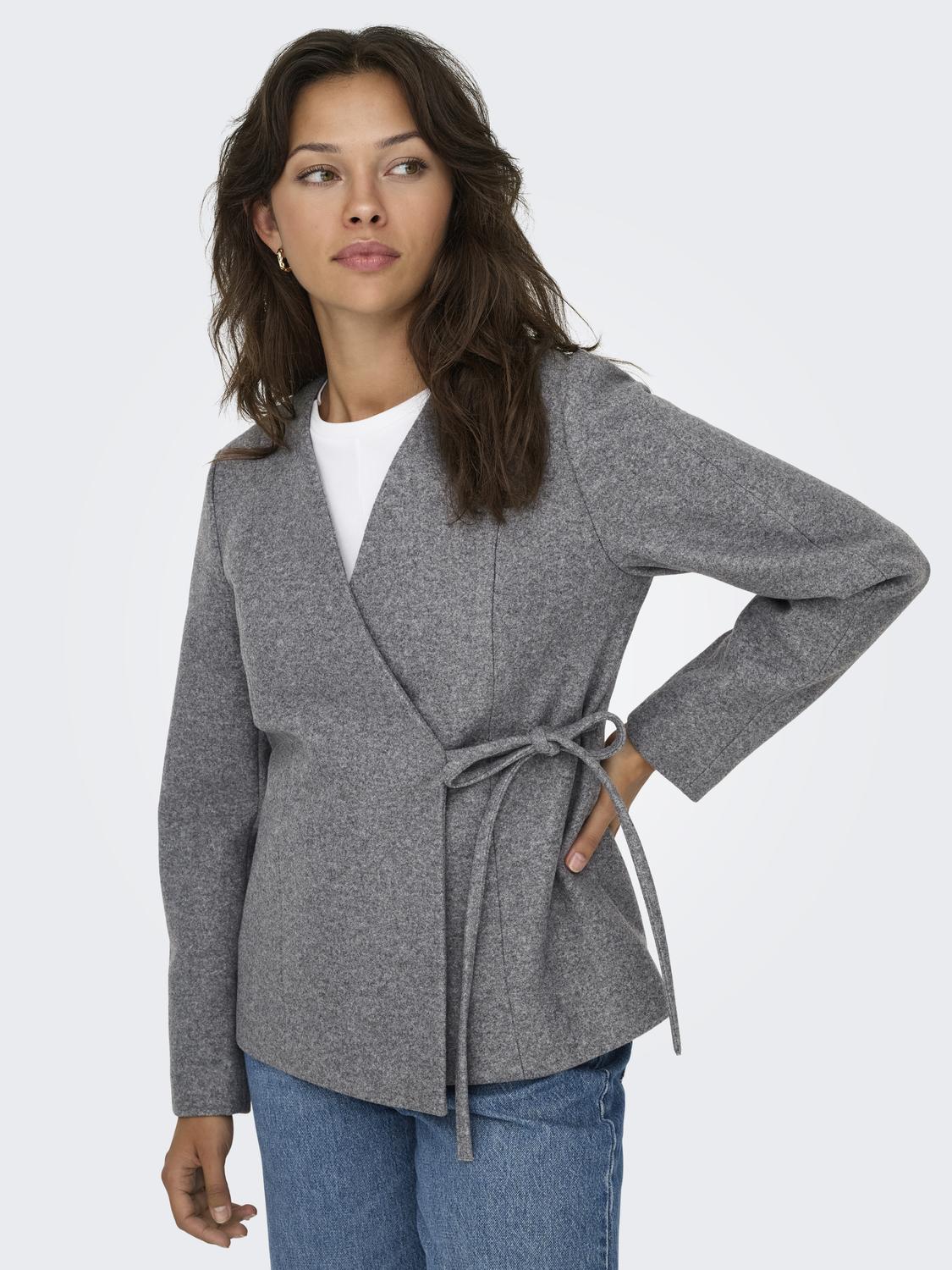 ONLAUGUSTA BELTED WRAP JACKET OTW - 4