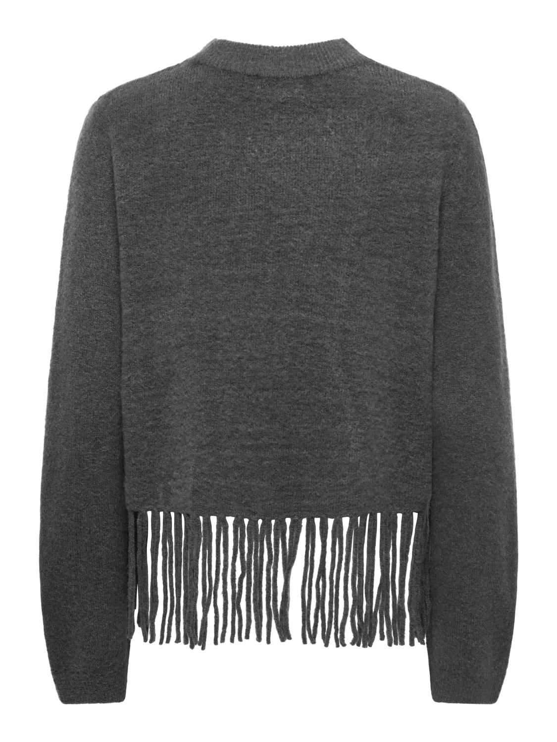 JDYANDREA L/S FRINGE PULLOVER KNT - 7