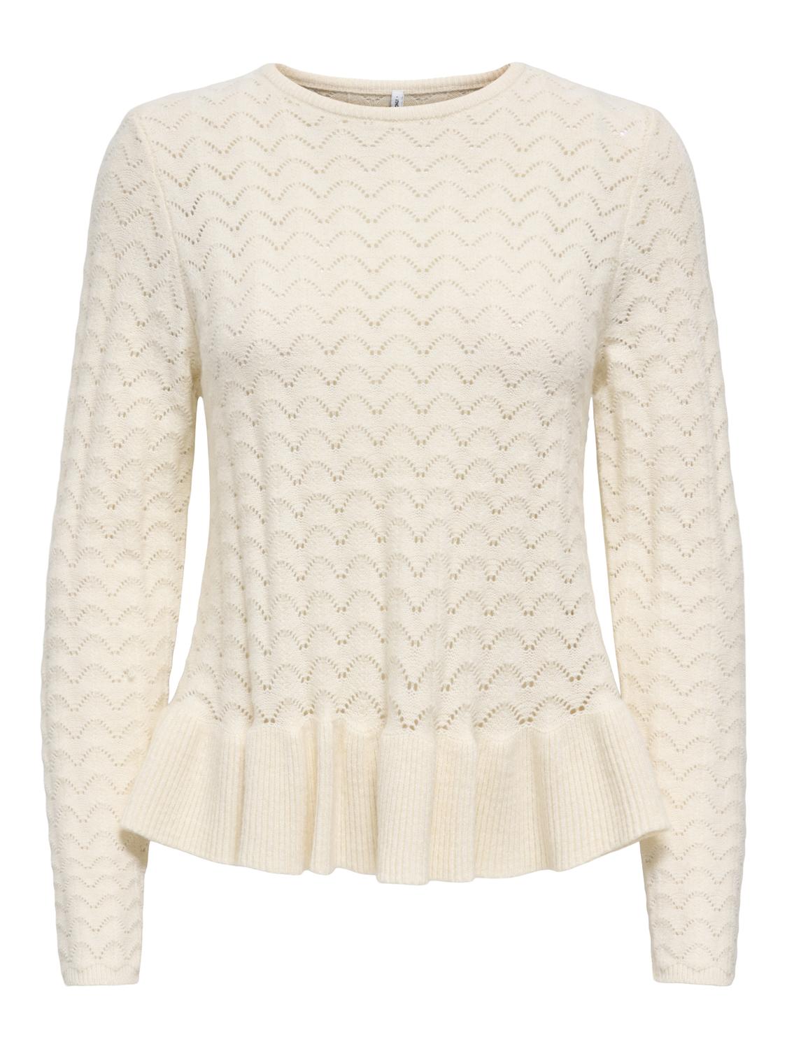 ONLKATIA LIFE LS STRUCTURE PEPLUM EX KNT