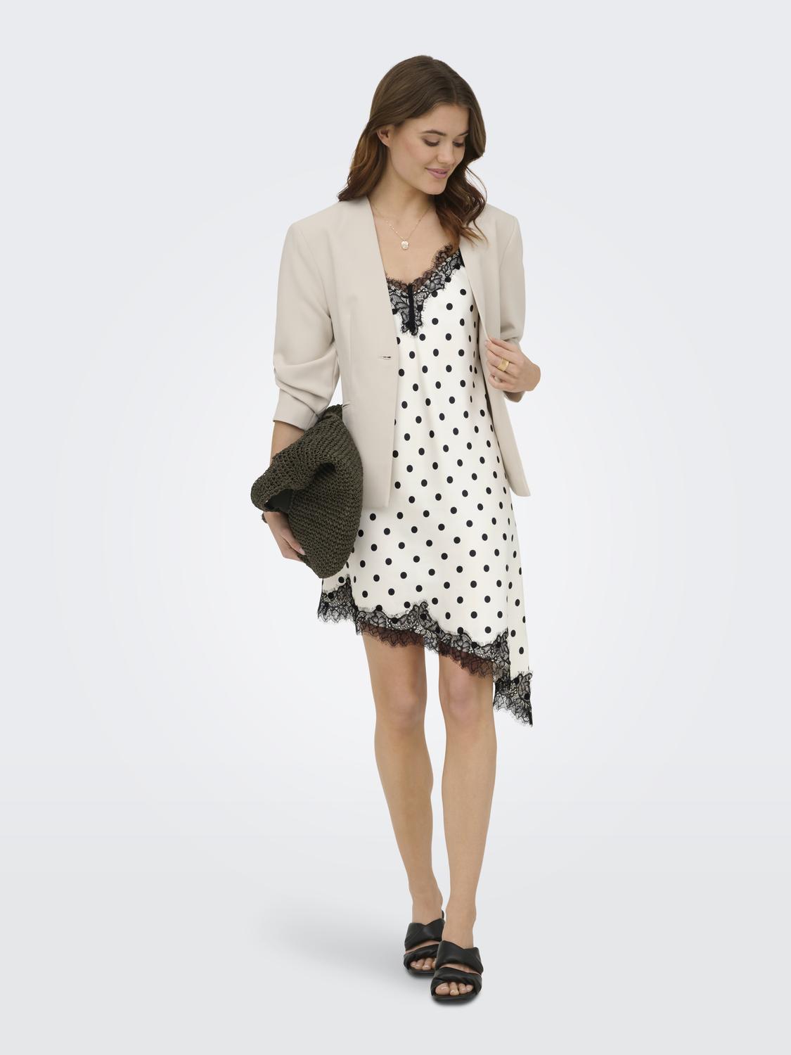 ONLBELLA STRAP SATIN LACE DRESS WVN EX