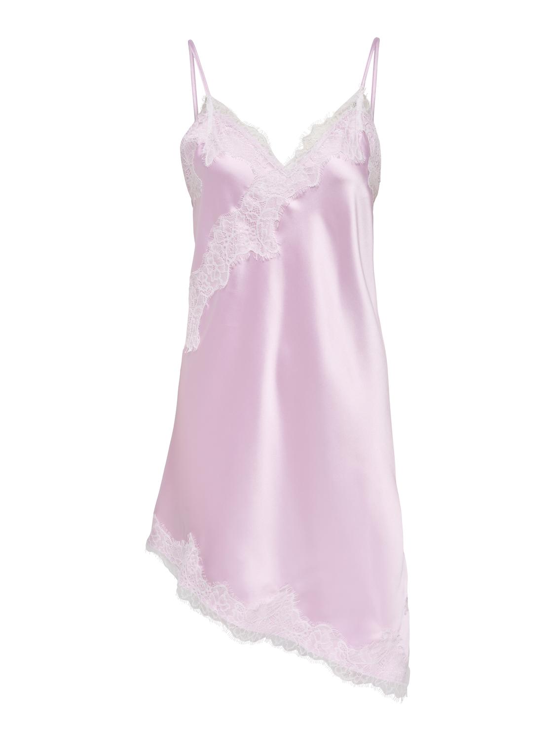 ONLBELLA SLANTED SATIN LACE DRESS WVN