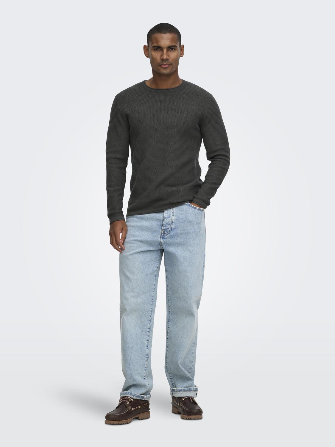 ONSERIC REG 12 STRUC CREW KNIT NOOS
