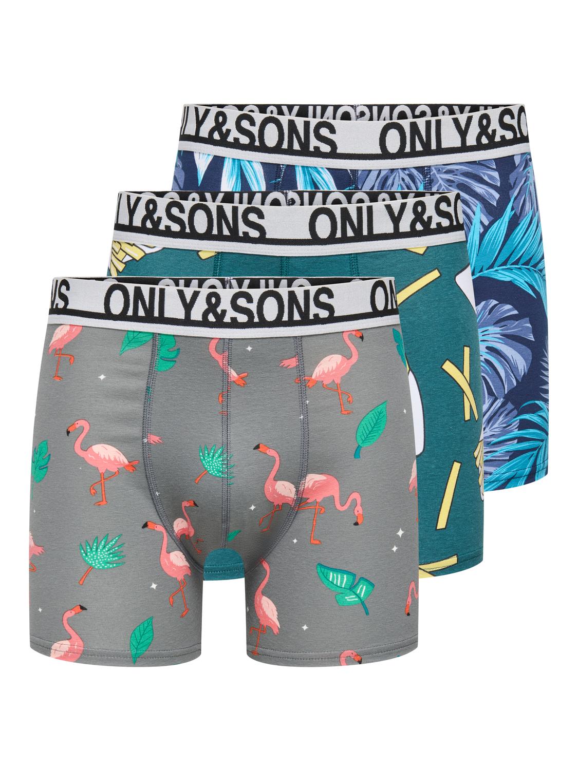ONSFITZ AOP WB BOLD BOXER 3-PACK NOOS