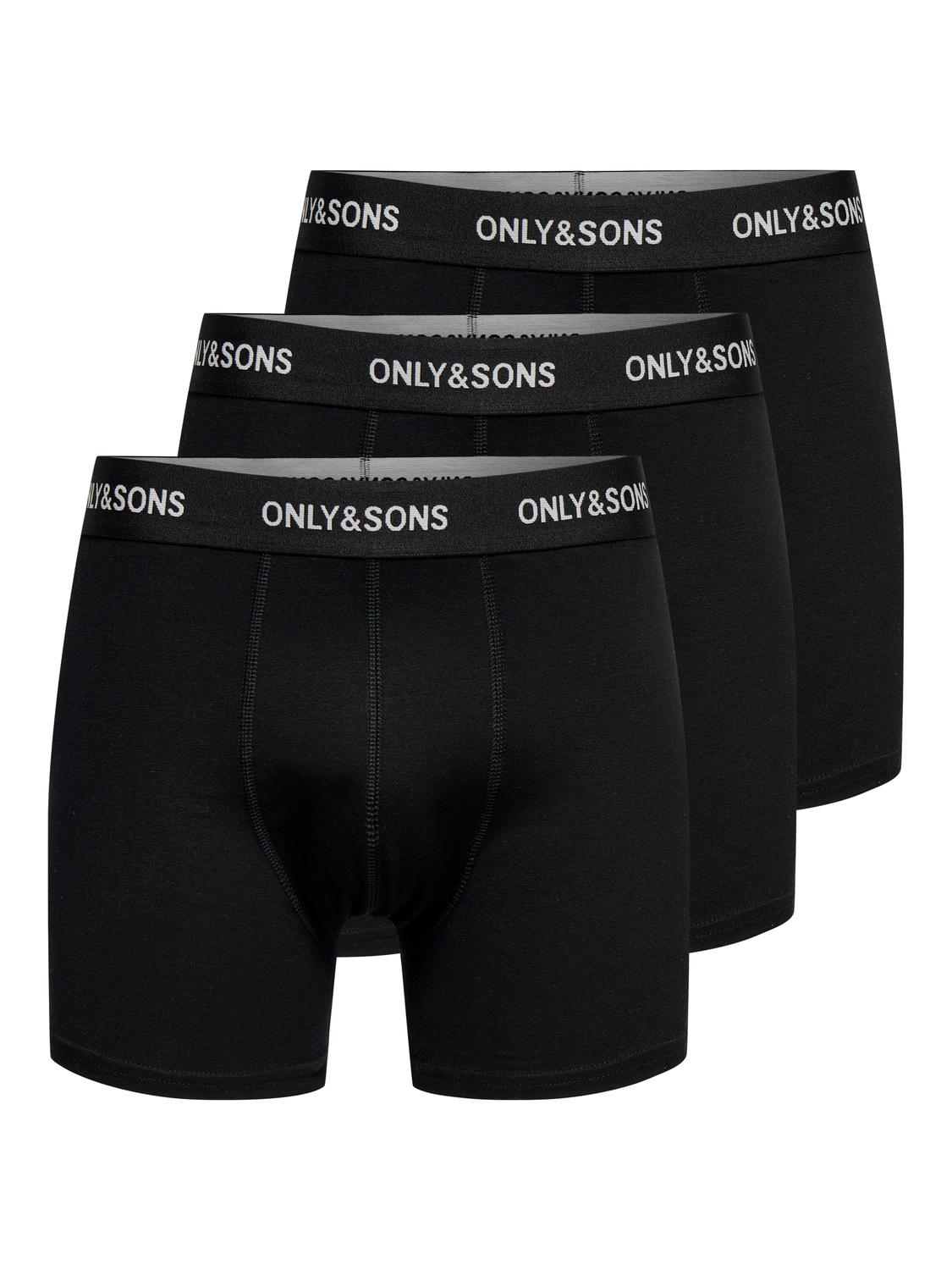 ONSBASIC SOLID BOXER 3PACK NOOS