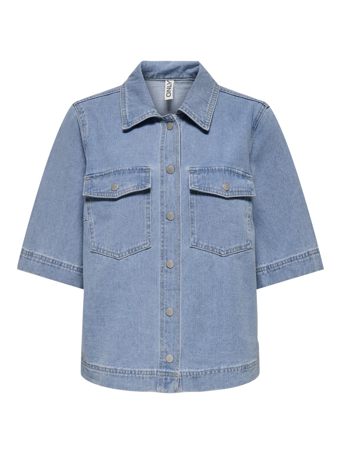 ONLBELLE S/S SHIRT DNM GUA NOOS - 3