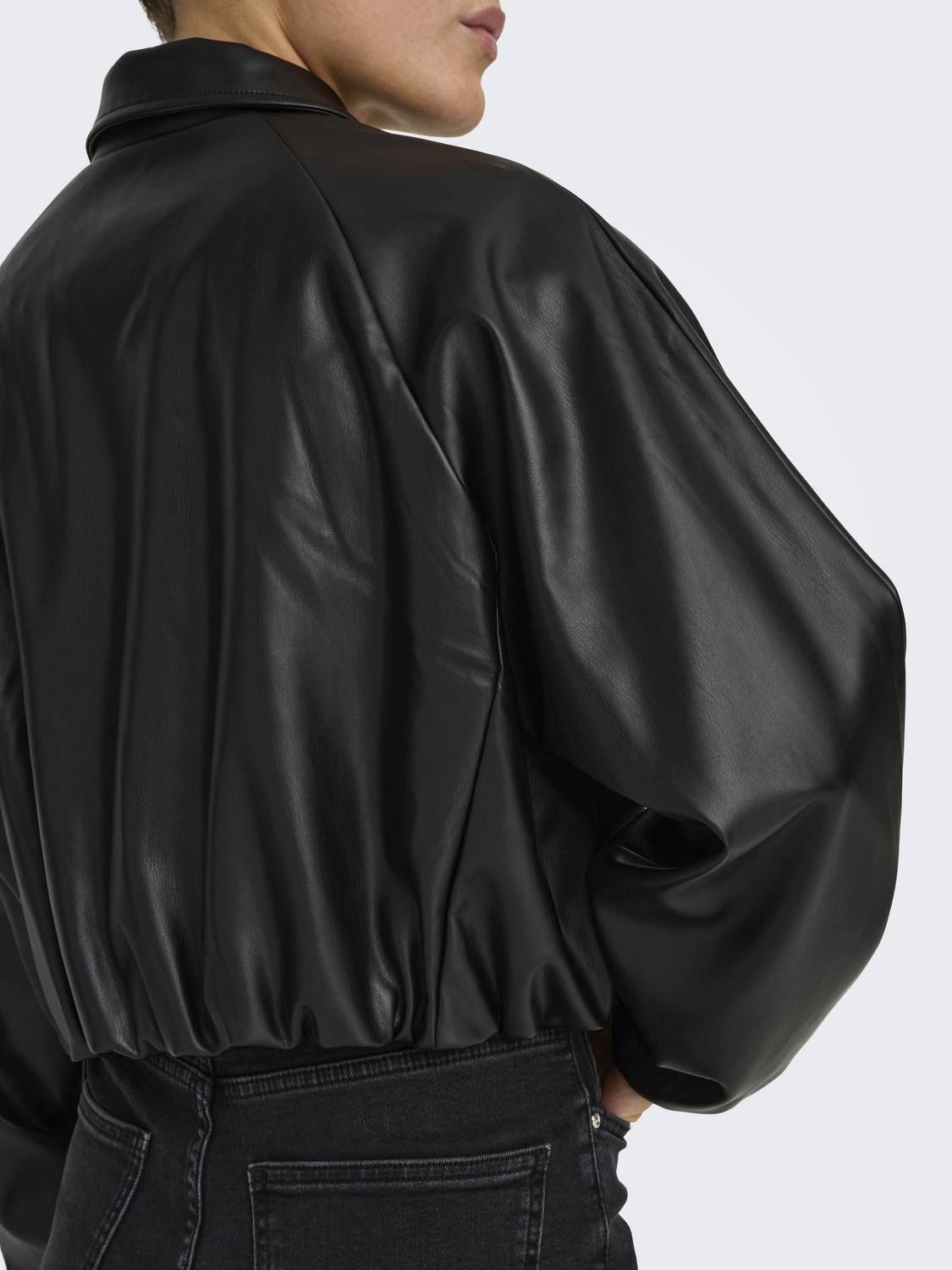 ONLSARAMY FAUX LEATHER BOMBER OTW NOOS - 4