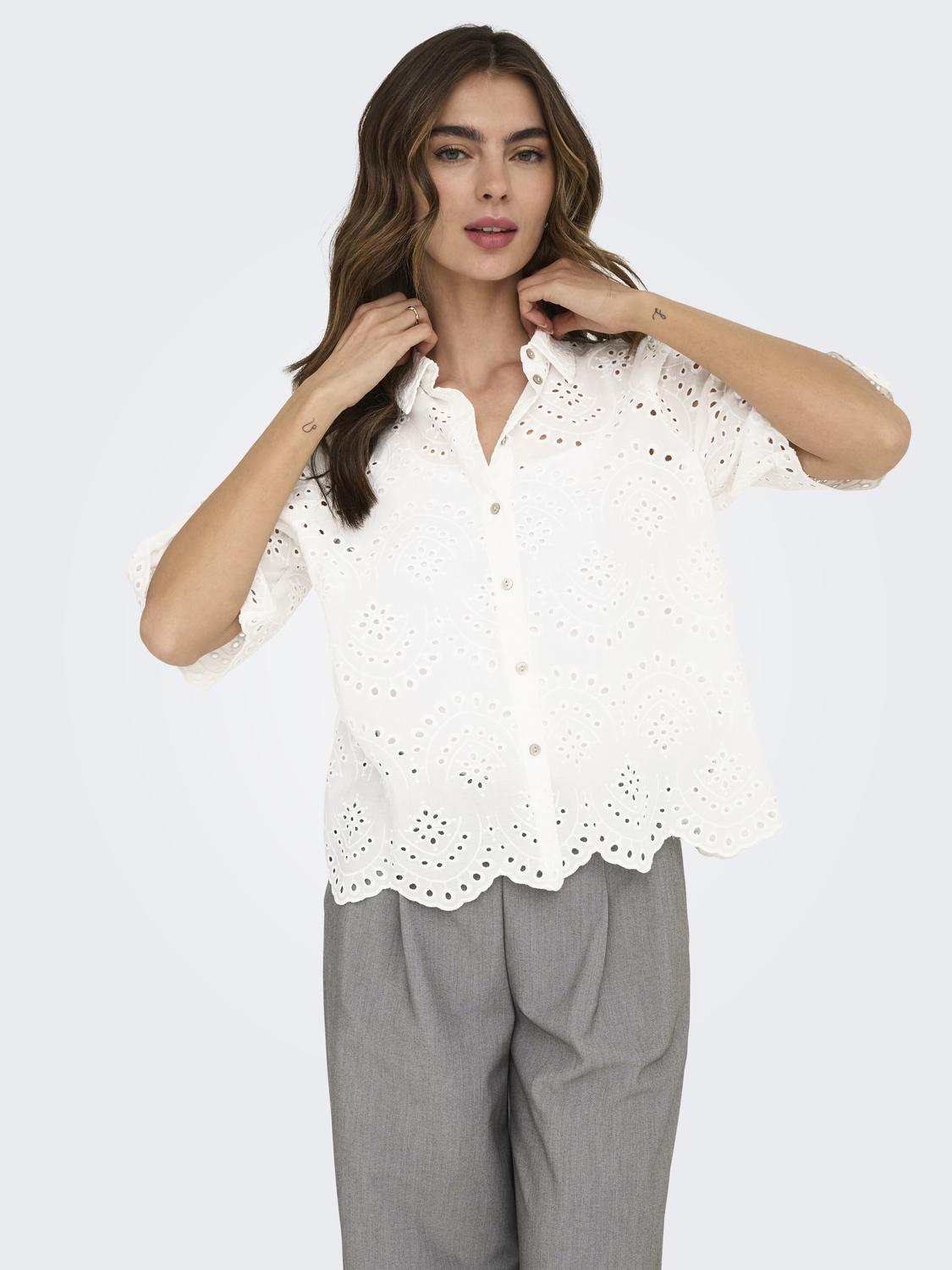ONLVALAIS S/S SHIRT WVN NOOS - 5