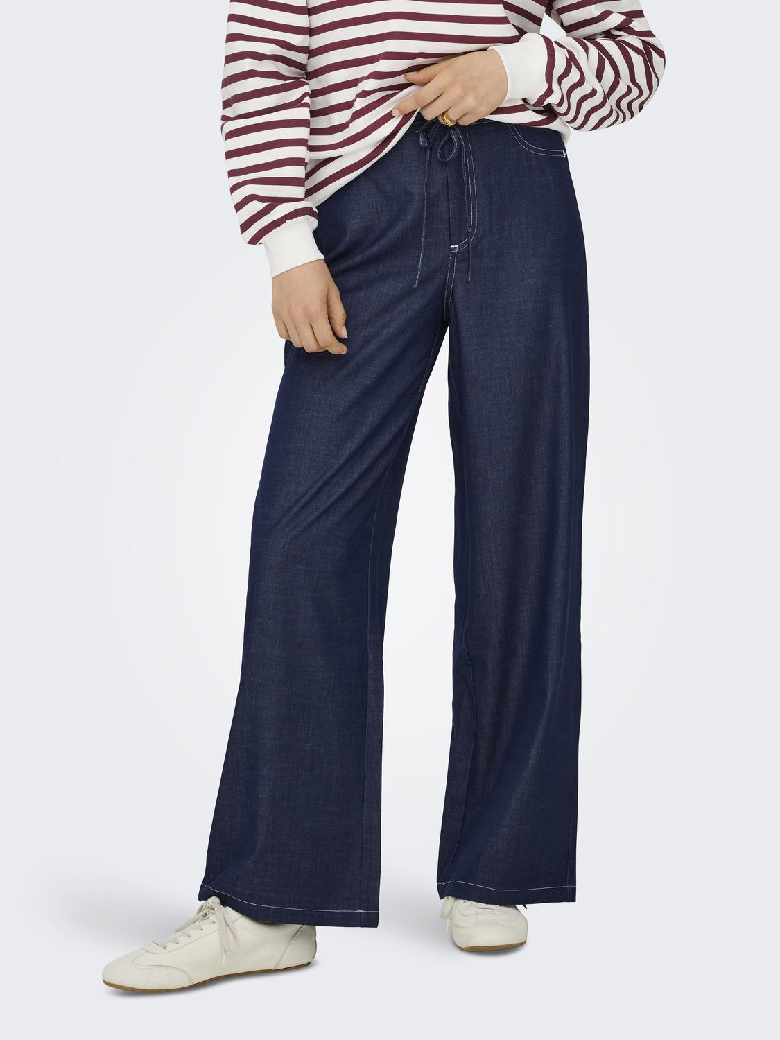 ONLJINA MW WIDE STITCH PANT CC PNT