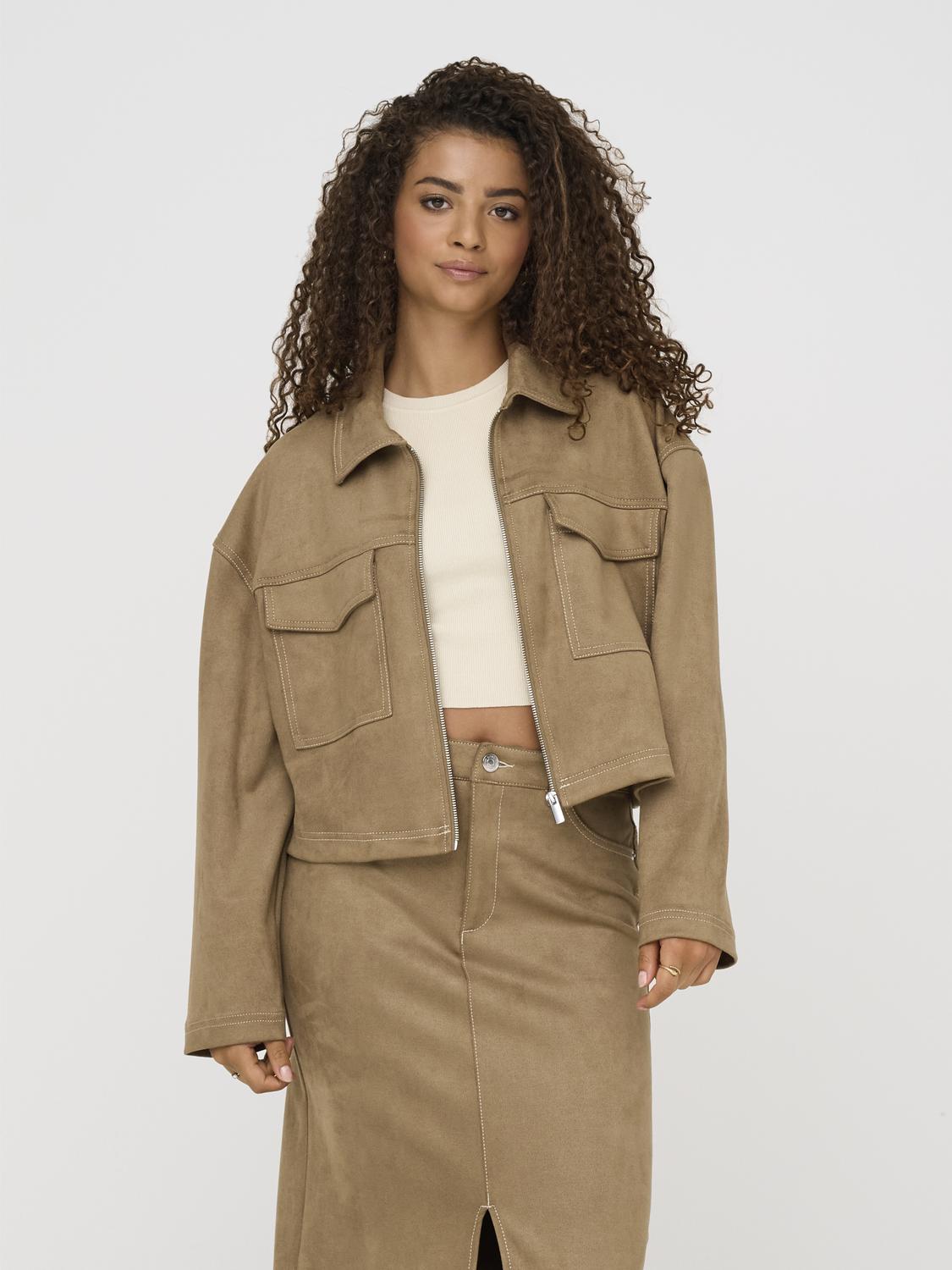 ONLSTINA FAUX SUEDE JACKET PNT