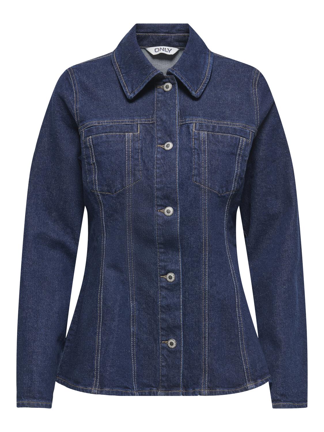 ONLELLE L/S FITTED DNM JACKET GUA - 3