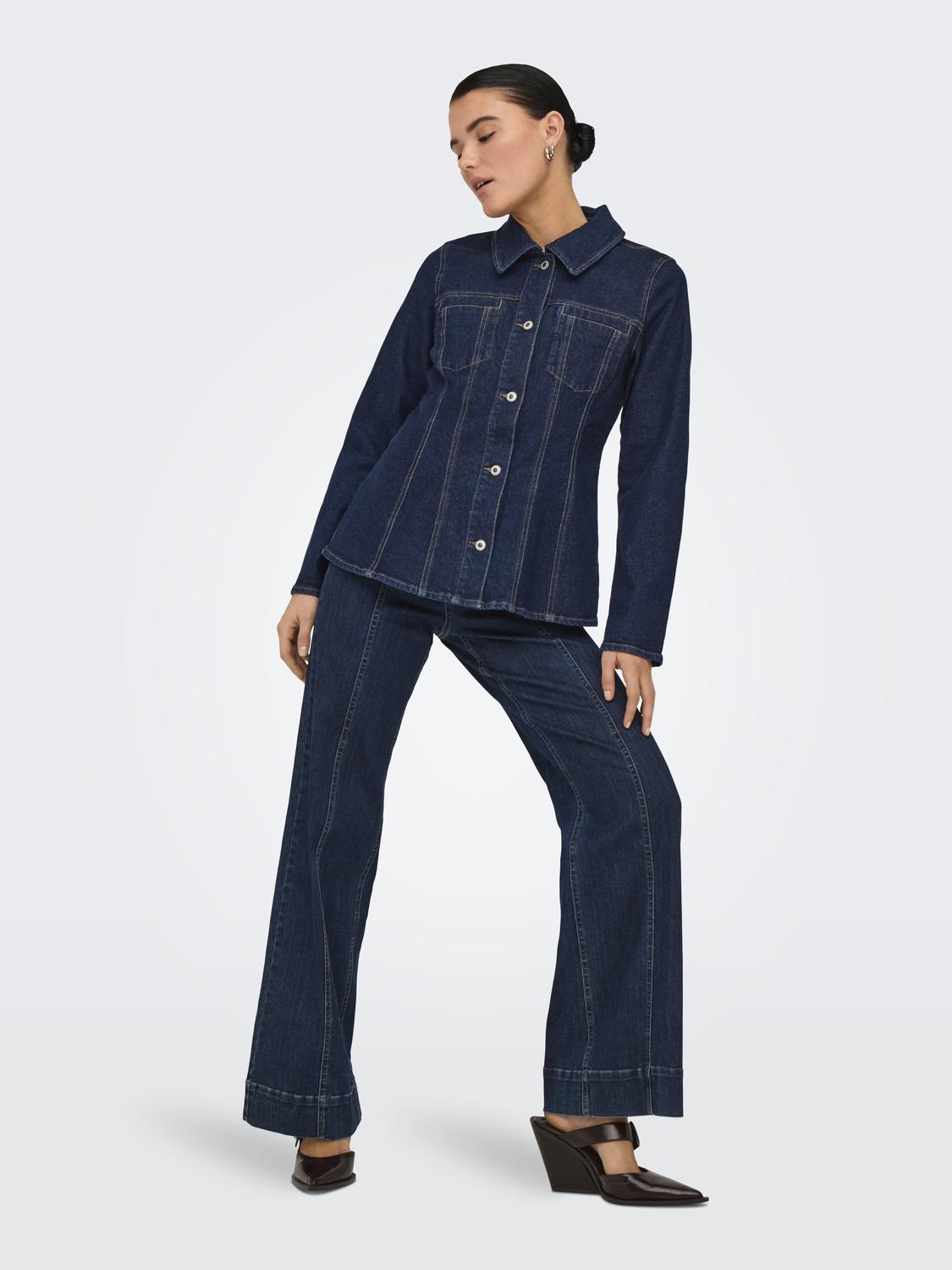 ONLELLE L/S FITTED DNM JACKET GUA - 4