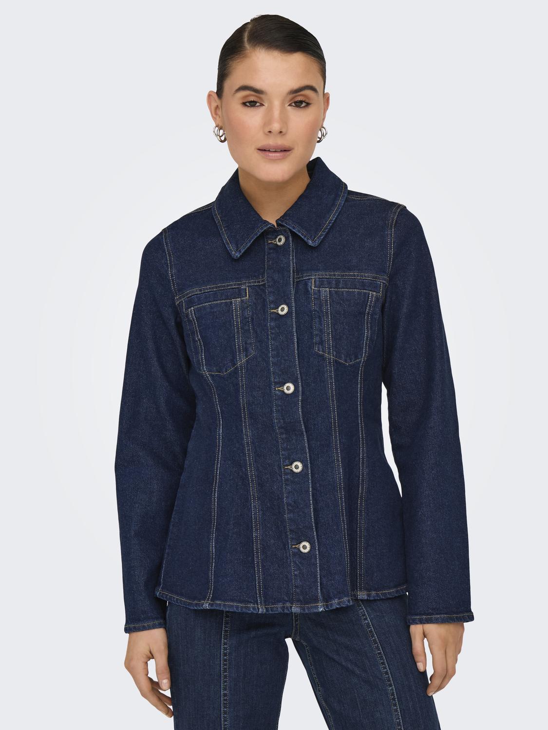 ONLELLE L/S FITTED DNM JACKET GUA - 6
