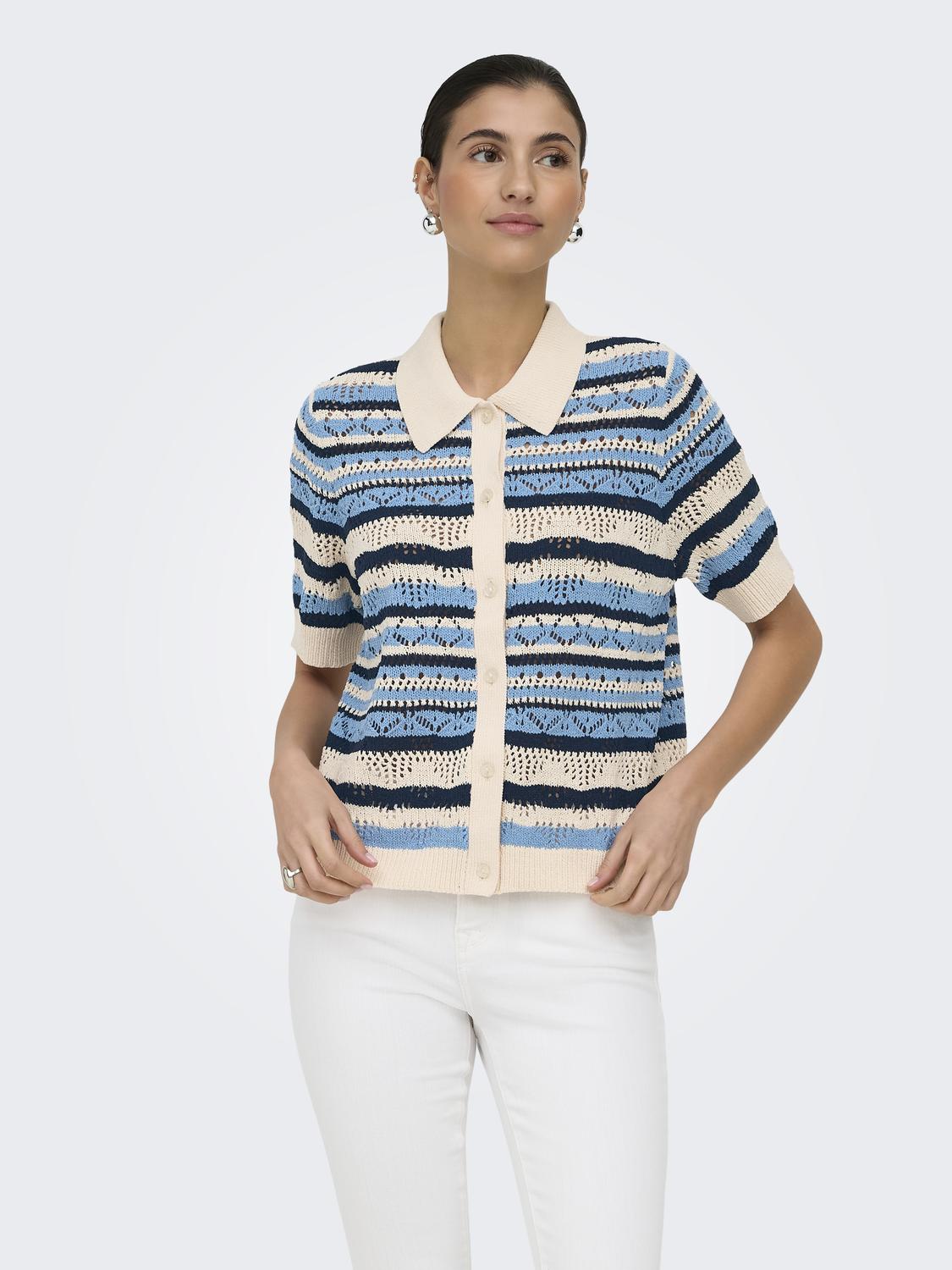 ONLLULA POLO S/S CARDIGAN KNT NOOS