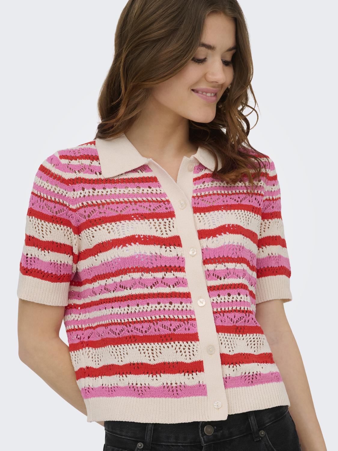 ONLLULA POLO S/S CARDIGAN KNT NOOS - 5