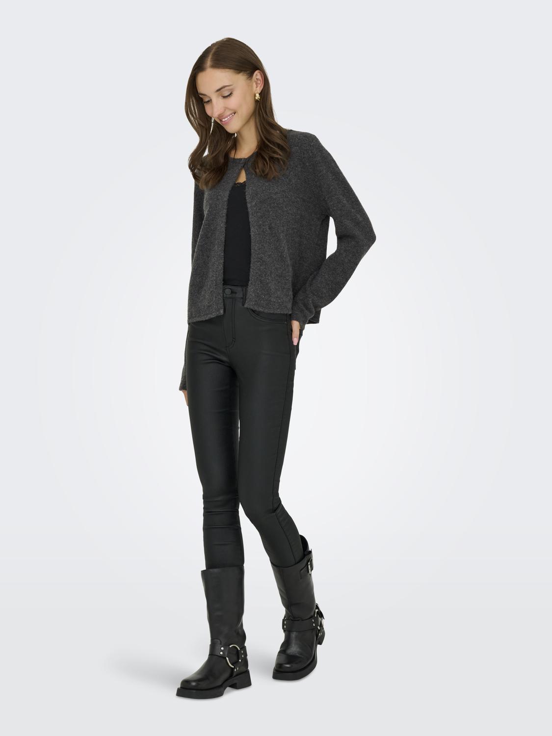 JDYRUE L/S ONEBUTTON CARDI KNT NOOS - 6
