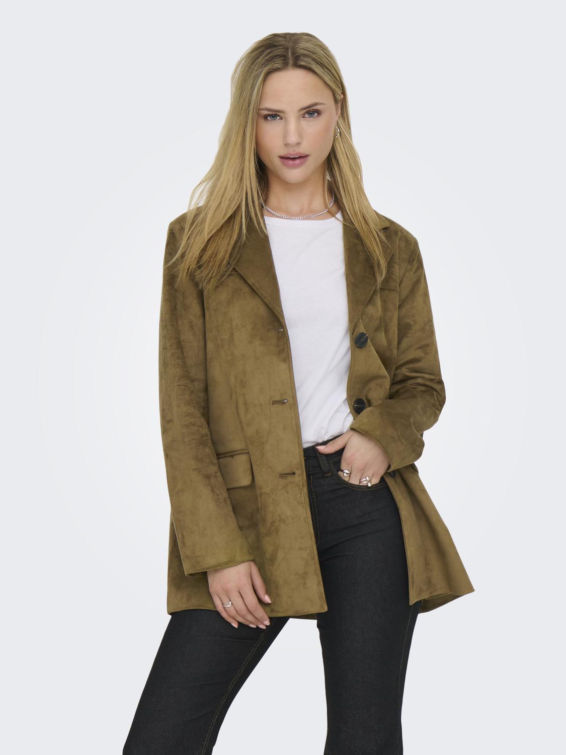 ONLTULIP FAUX SUEDE BLAZER COAT OTW