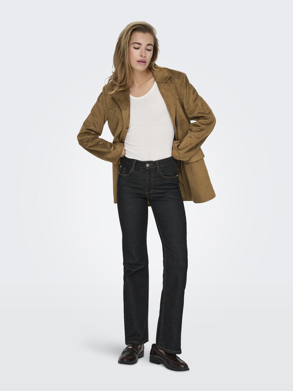 ONLTULIP FAUX SUEDE BLAZER COAT OTW - 4