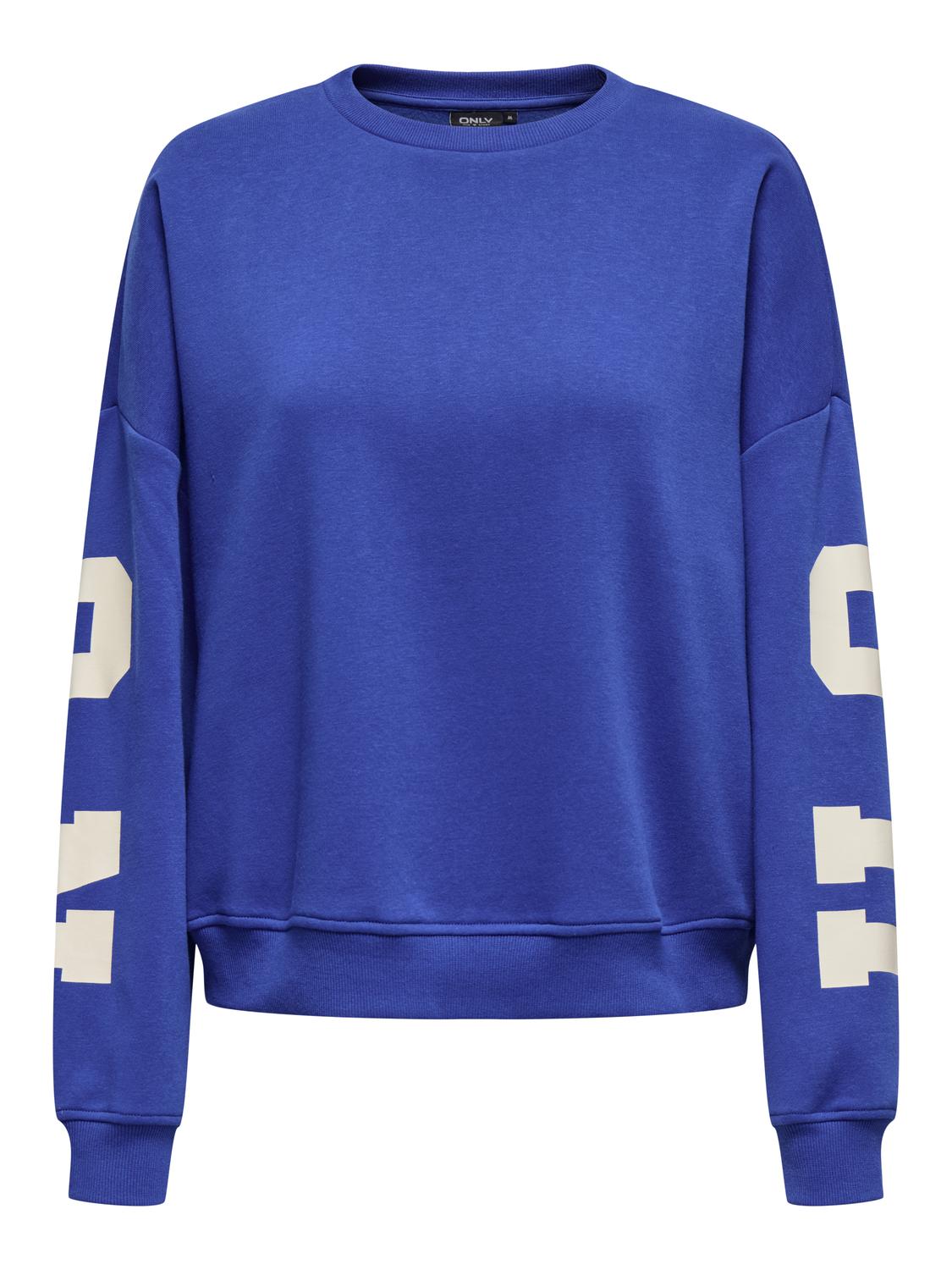 ONLSWEAT Locker geschnittenes Sweatshirt mit O-Ausschnitt für Freizeitkleidung