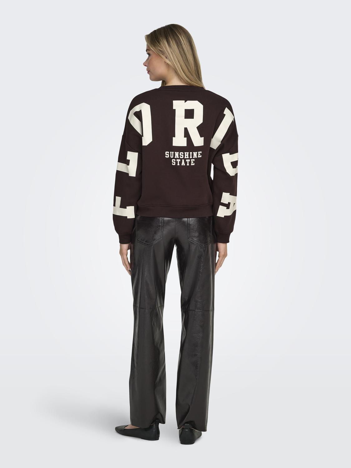 ONLSWEAT Sweatshirt med løs pasform med O-hals til fritidsbrug - 2