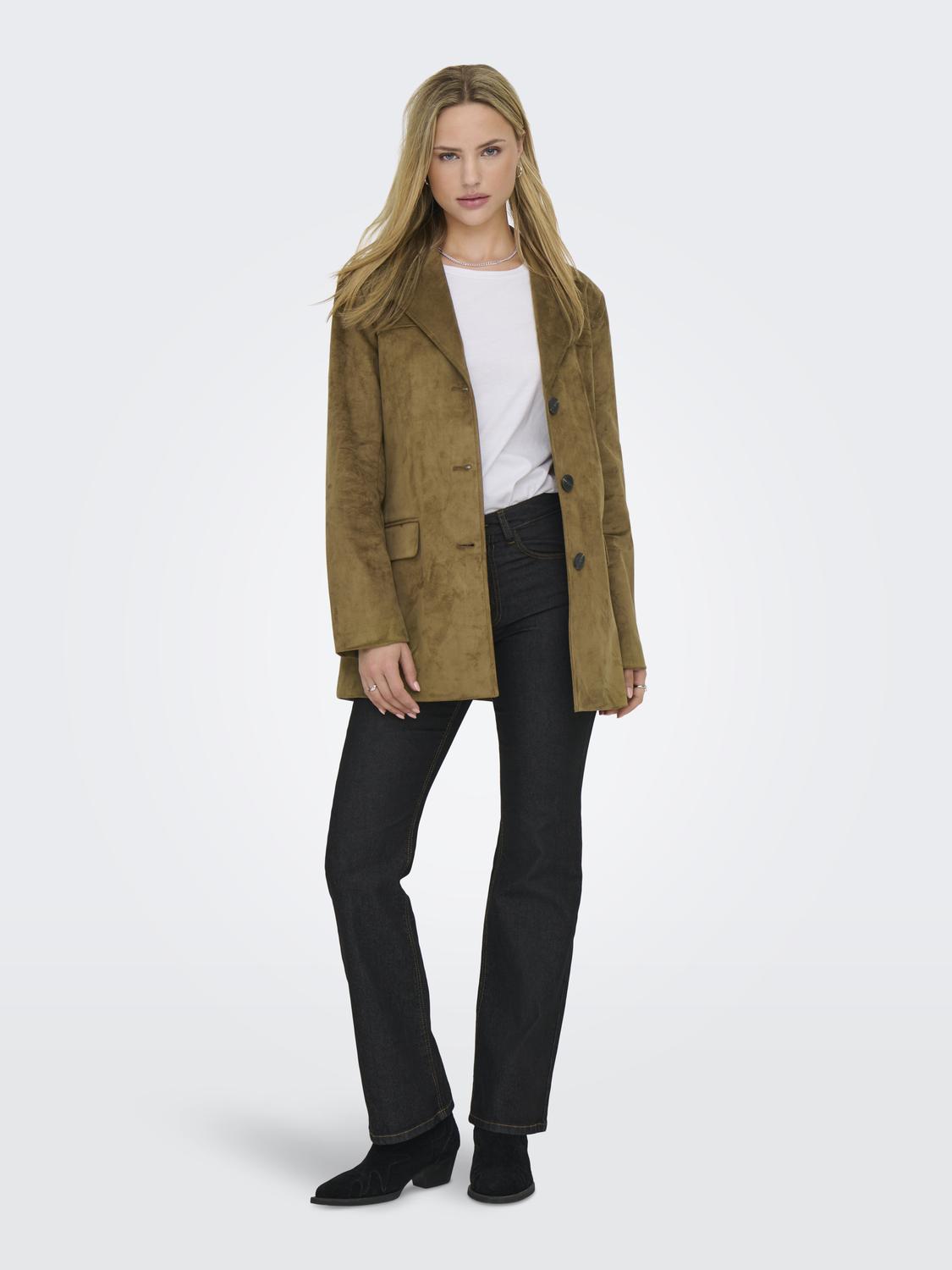 ONLTULIP FAUX SUEDE BLAZER COAT OTW - 7