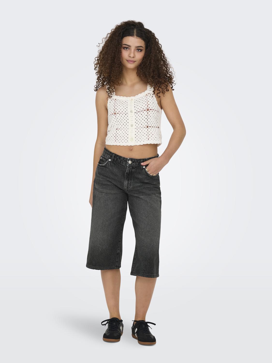 ONLCOBAIN REG WIDE LONG B DNM SHORTS DOT