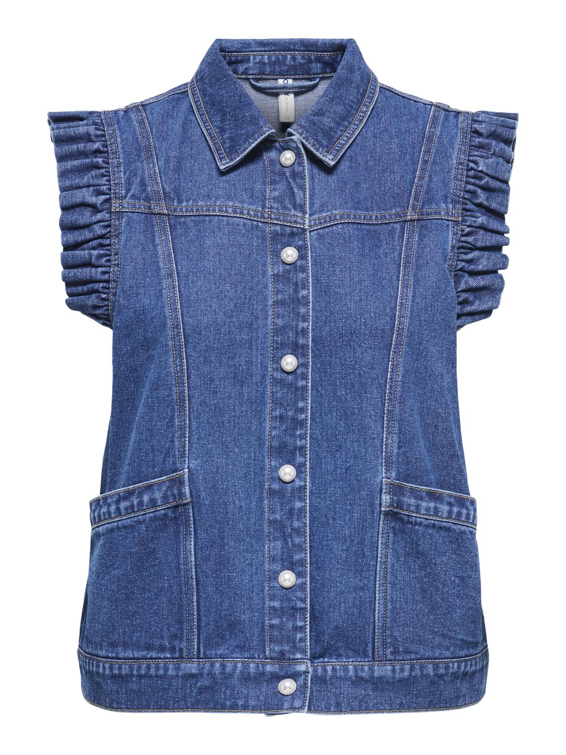 ONLKENNEDY SL DNM FRILL WAISTCOAT BJ