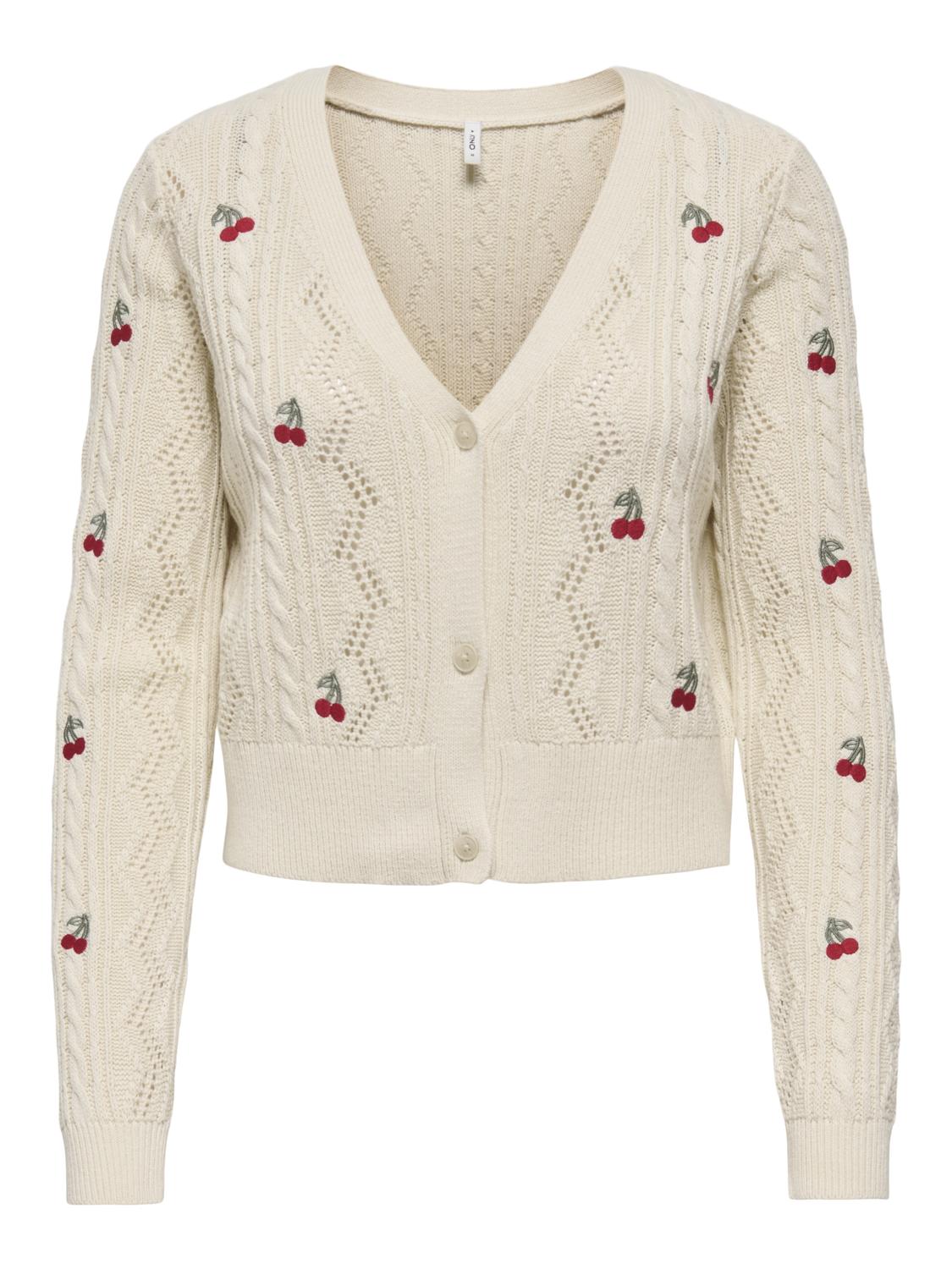ONLBIRTIE LS EMB V-NECK CARDIGAN NCA KNT - 3