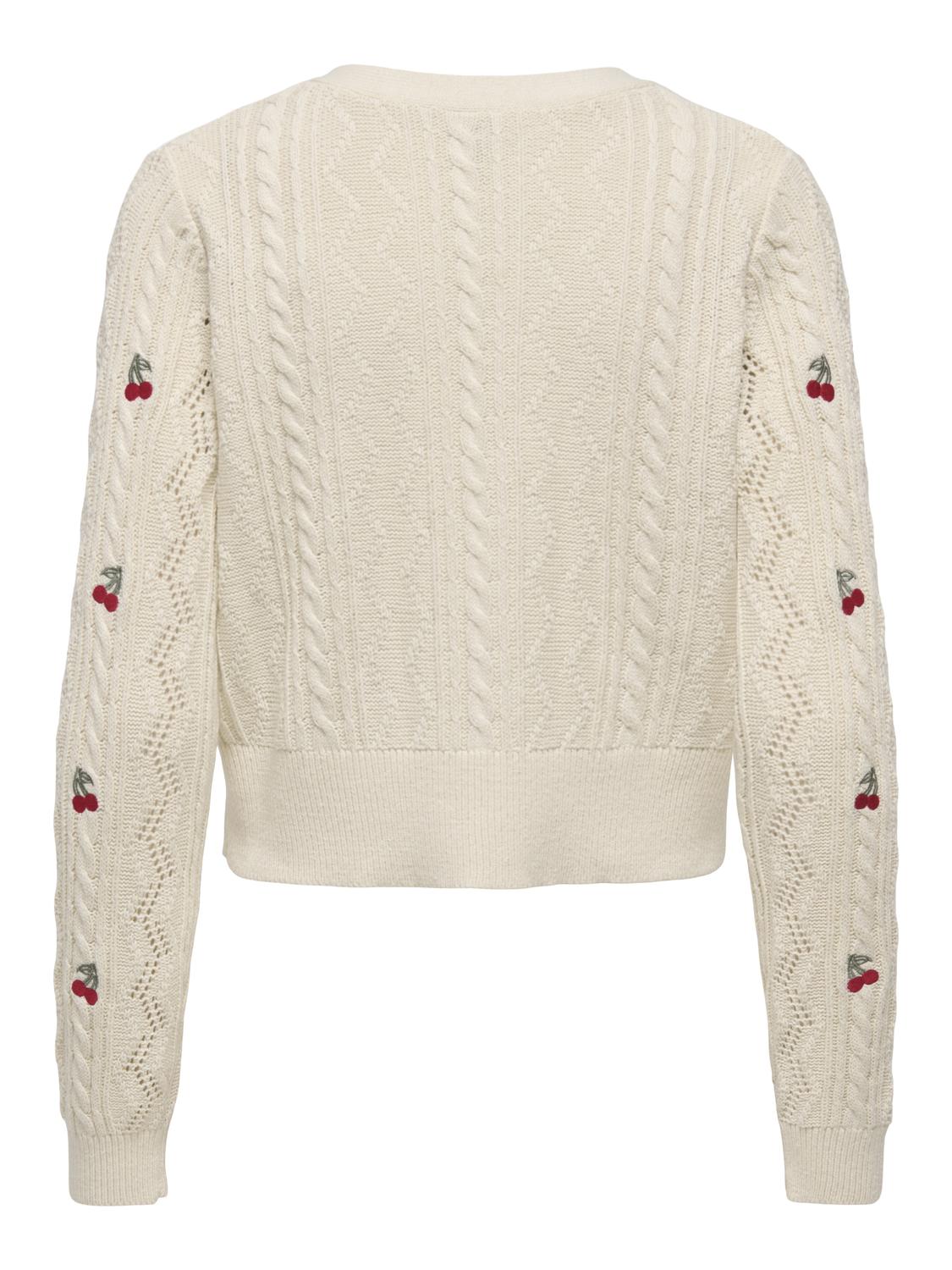 ONLBIRTIE LS EMB V-NECK CARDIGAN NCA KNT - 7