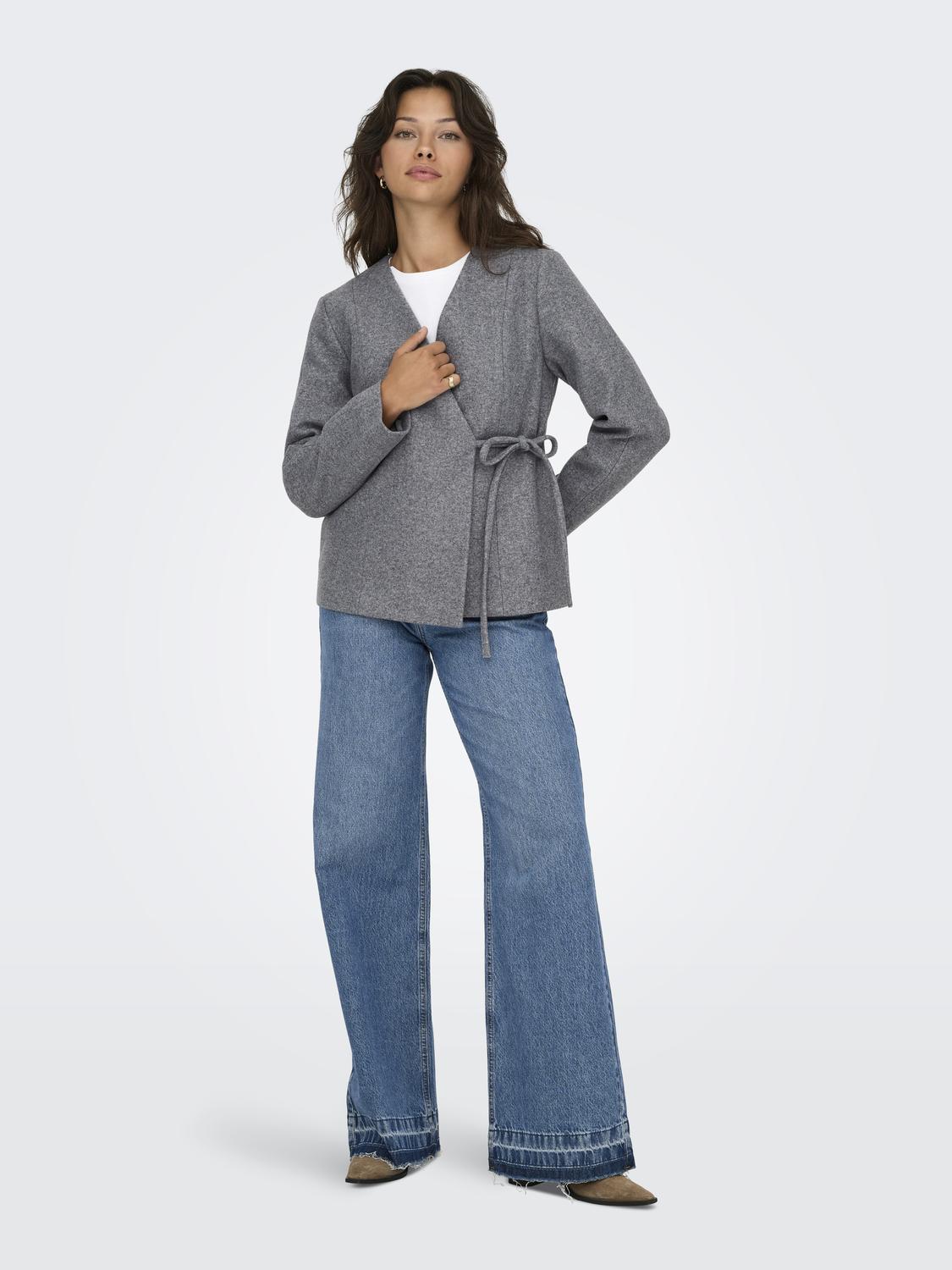 ONLAUGUSTA BELTED WRAP JACKET OTW - 6
