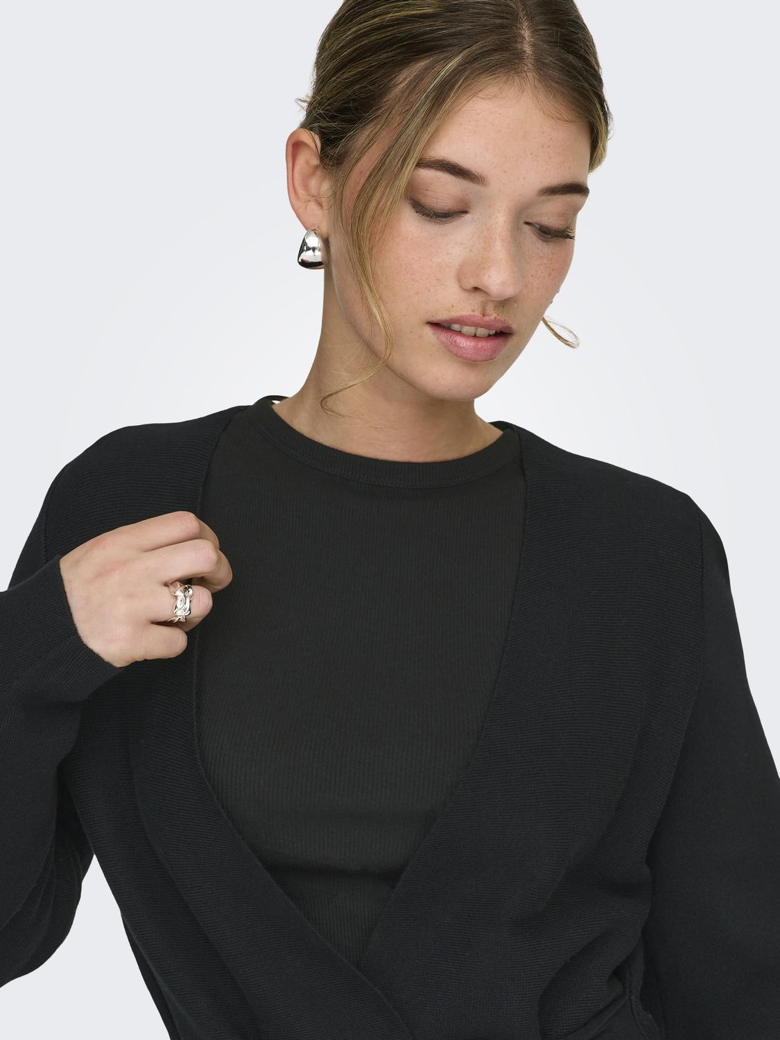 ONLELEA LS WRAP CARDIGAN NCA KNT - 4
