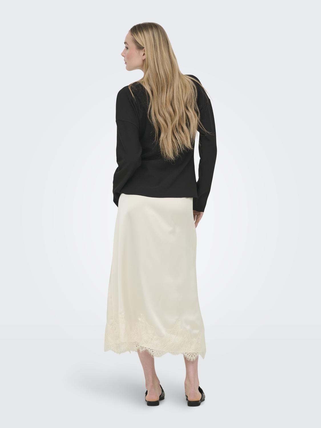 ONLBELLA SATIN LACE SKIRT WVN EX - 2