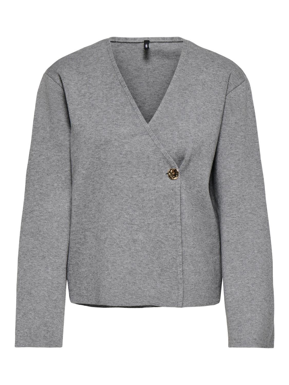ONLJING LS VNECK ONE BUTTON CARDI EX KNT - 3