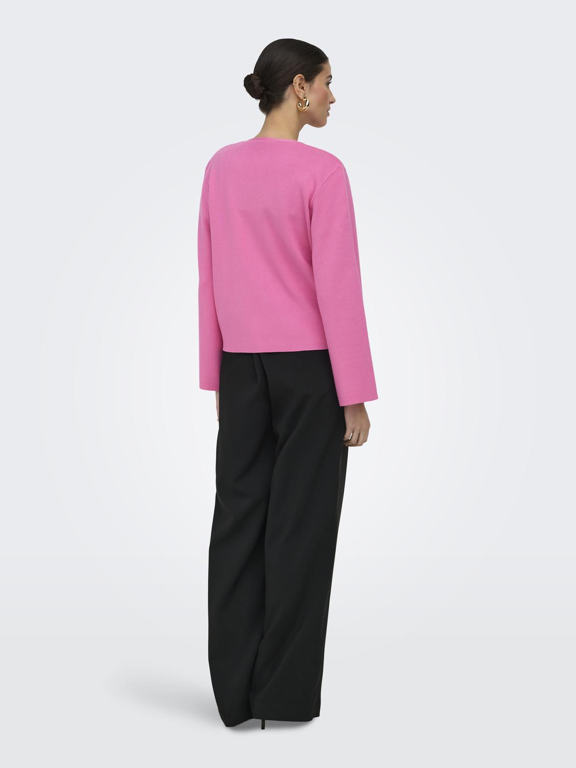 ONLJING LS VNECK ONE BUTTON CARDI EX KNT - 2