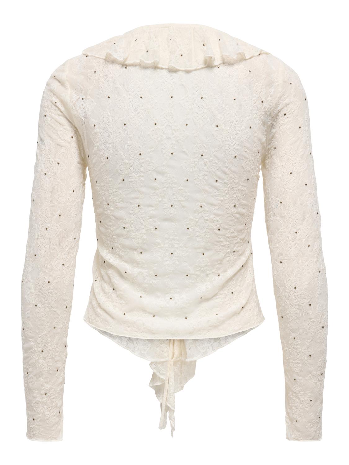 STURAVIA L/S LACE FLOUNCE TOP JRS - 2