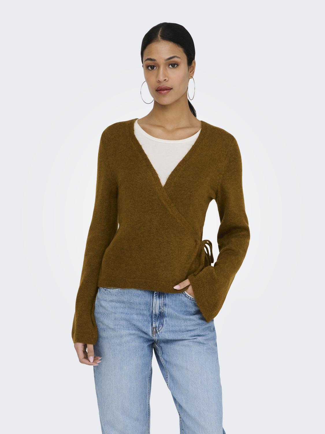JDYBECKY L/S WRAP CARDIGAN KNT