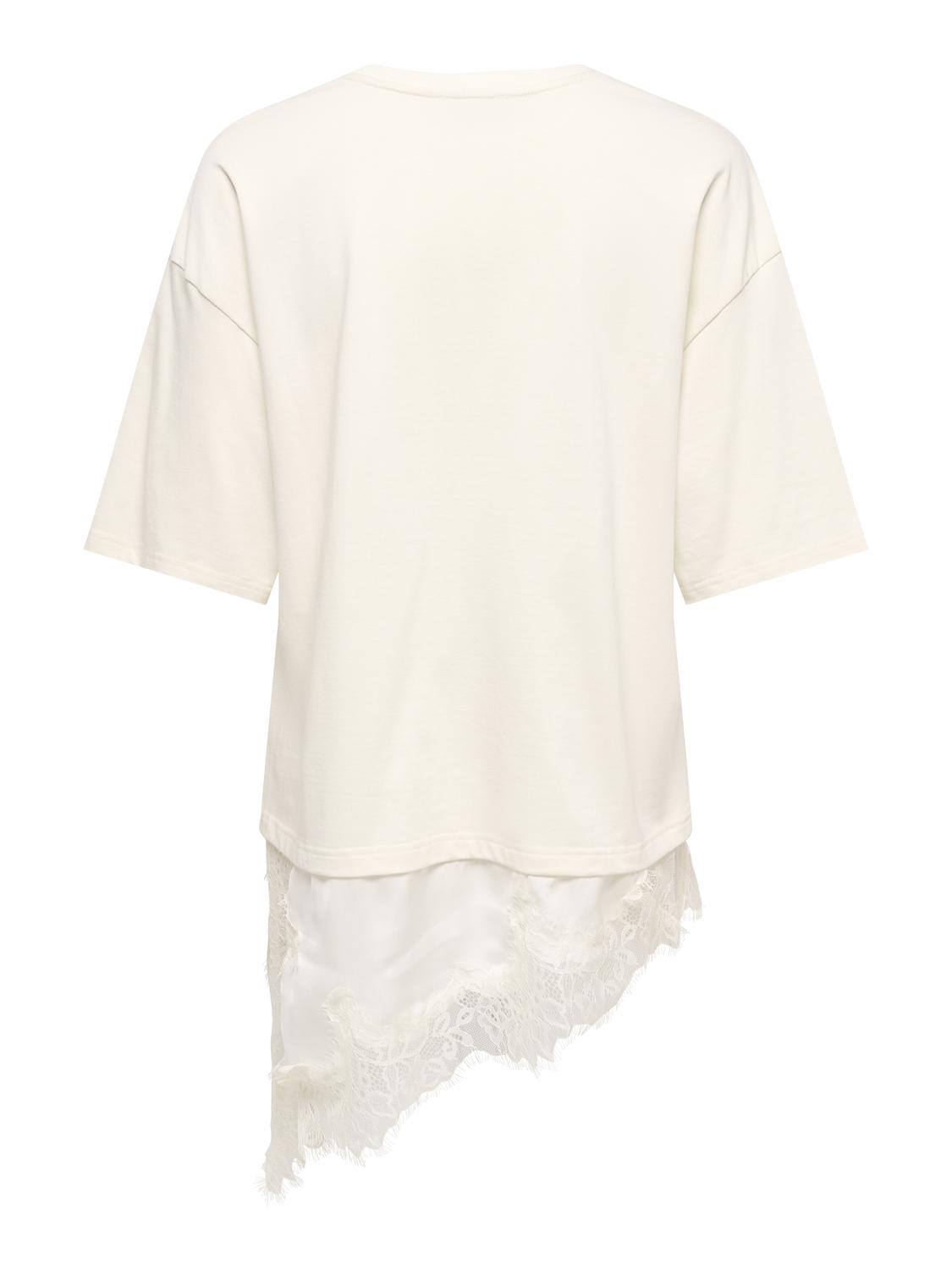 JDYALMA 2/4 LACE DETAIL T-SHIRT JRS NOOS - 7