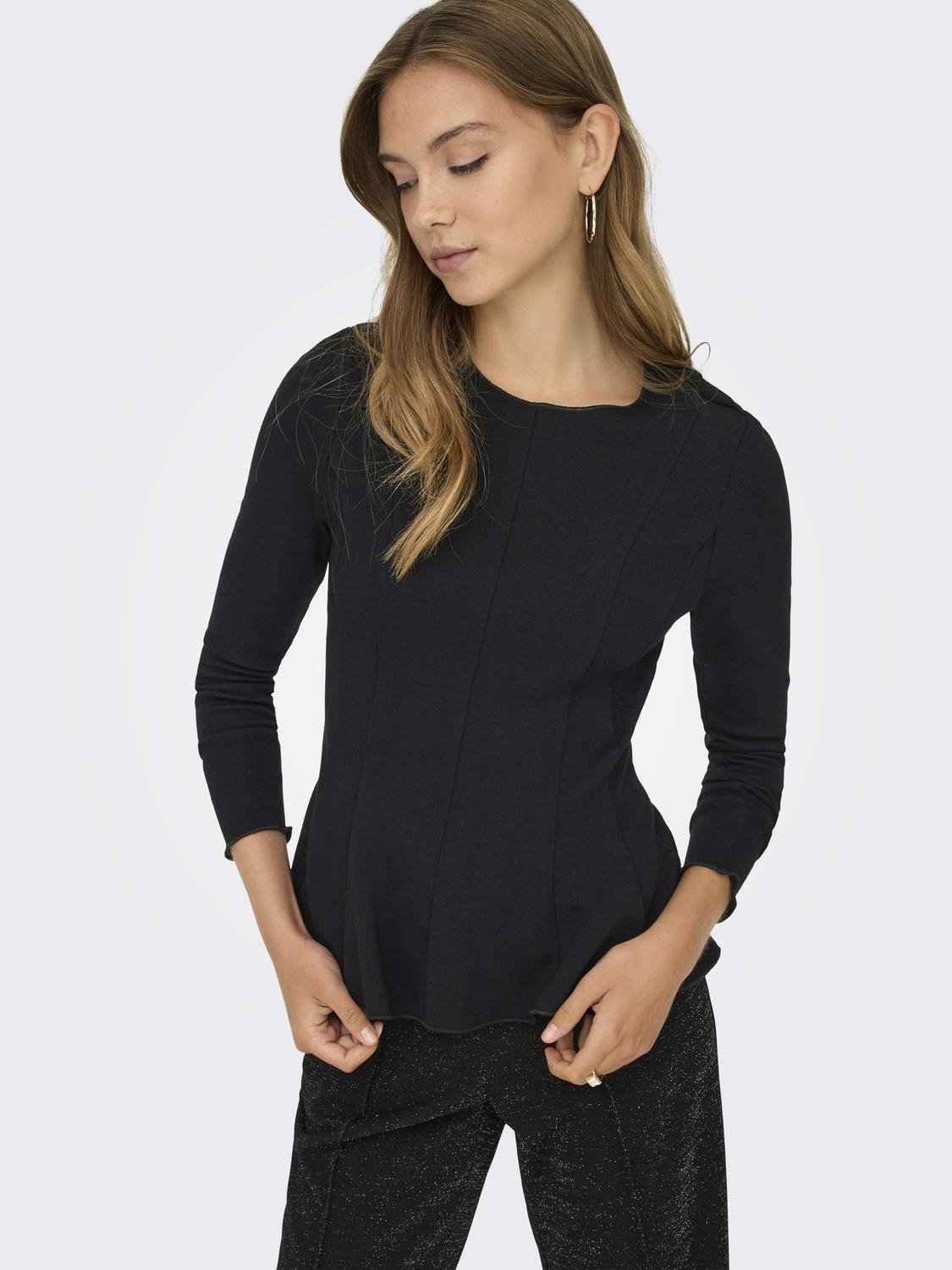 ONLKENYA L/S PEPLUM TOP JRS - 4