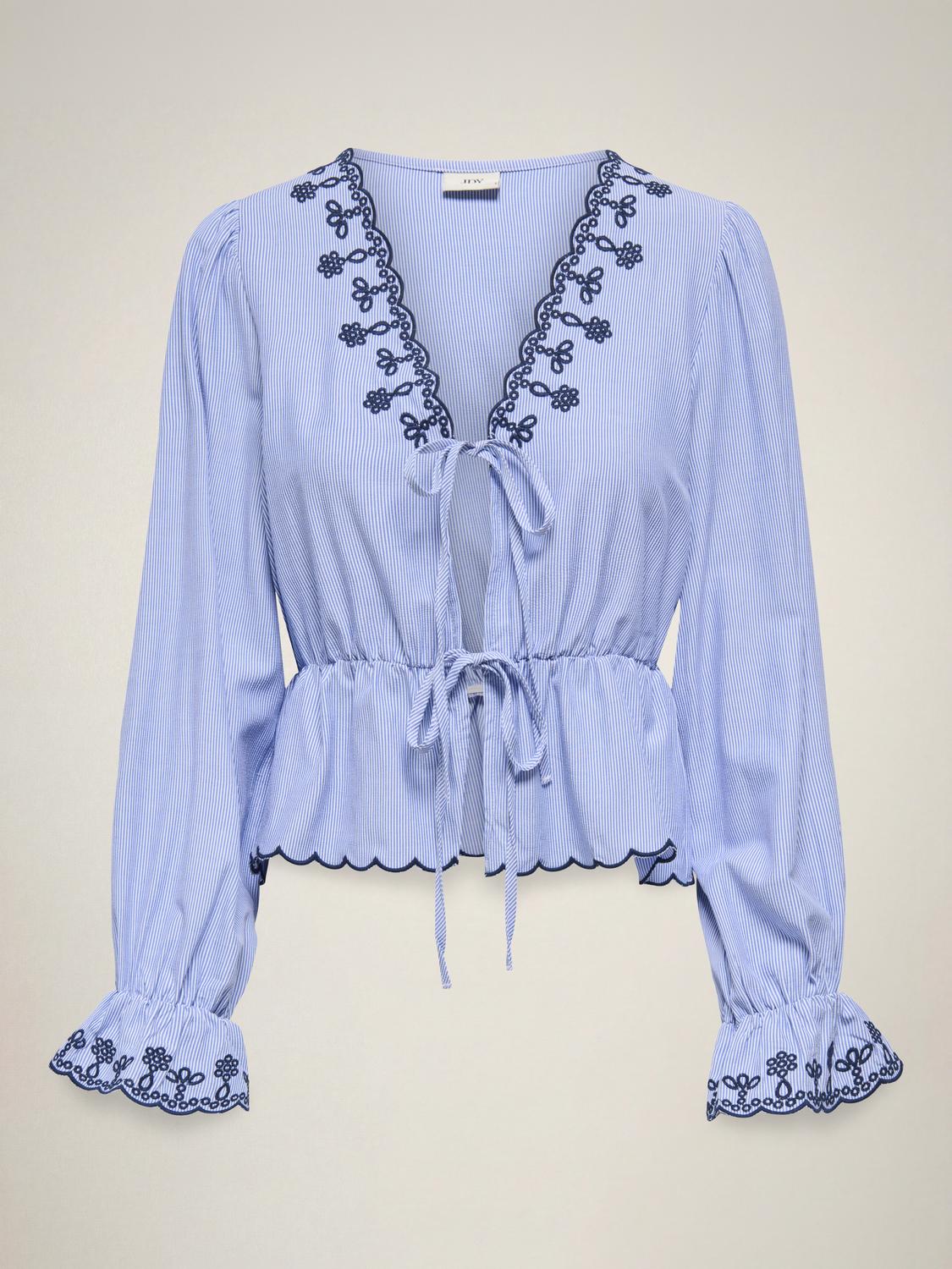 JDYSAVANNAH L/S EMB TIE TOP WVN EXP - 3