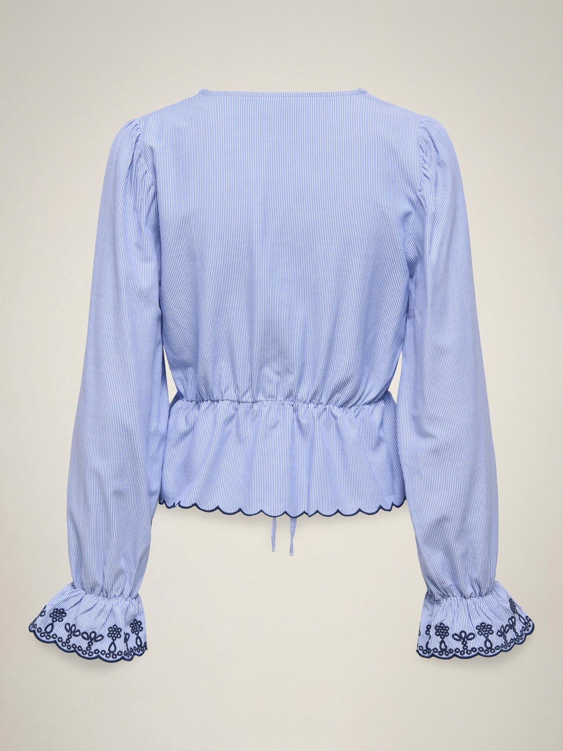 JDYSAVANNAH L/S EMB TIE TOP WVN EXP - 7