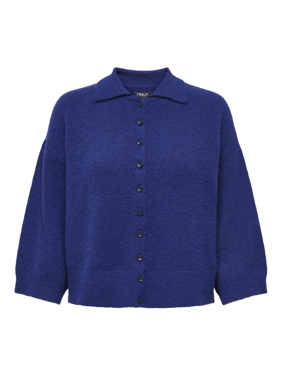 PGBINA Alltag Cardigan mit O-Ausschnitt und Knopfverschluss
