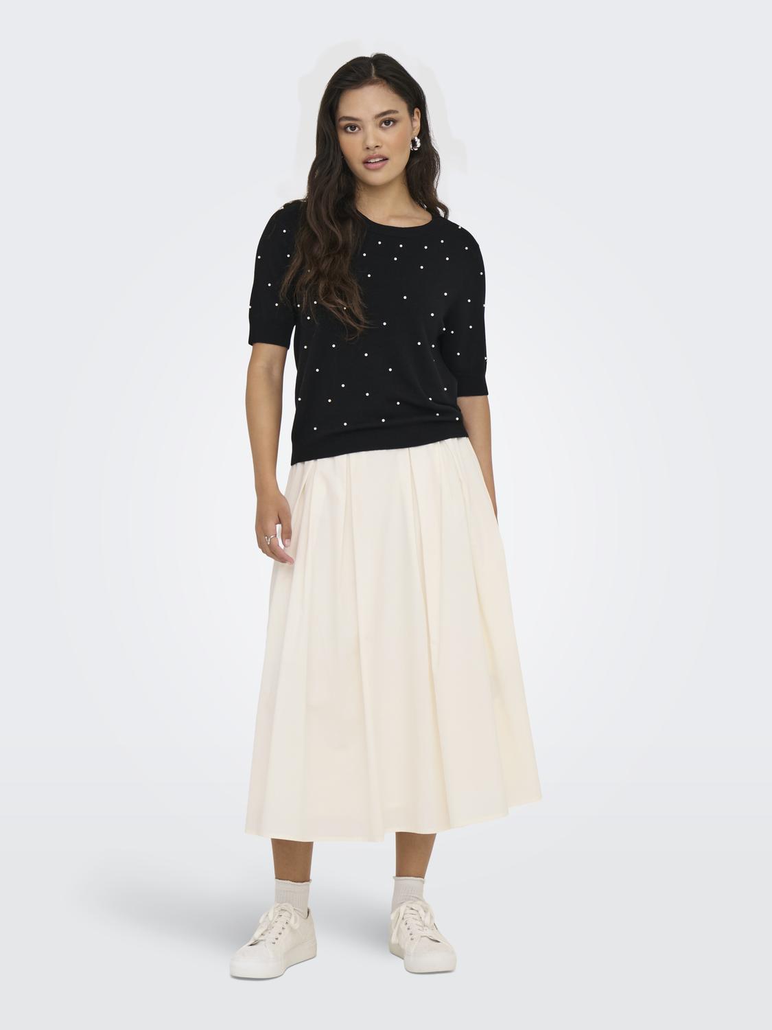 ONLMAILA LONG PLEAT SKIRT WVN - 6