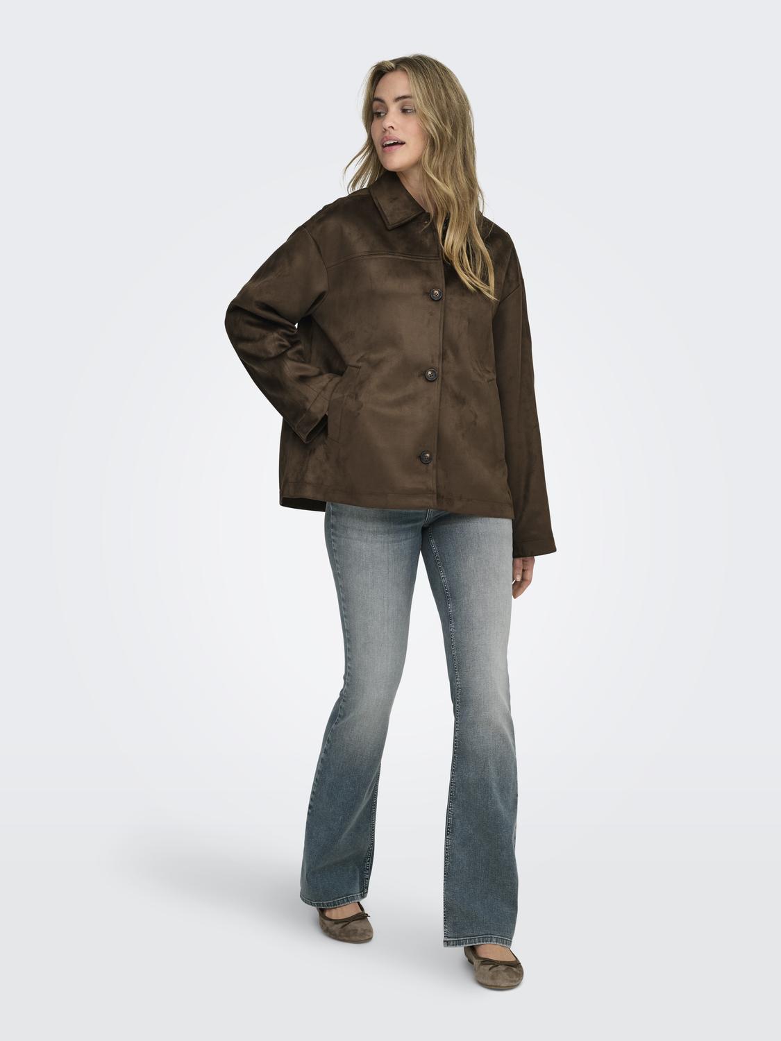 ONLCAROLINA FAUX SUEDE JACKET CC OTW - 6