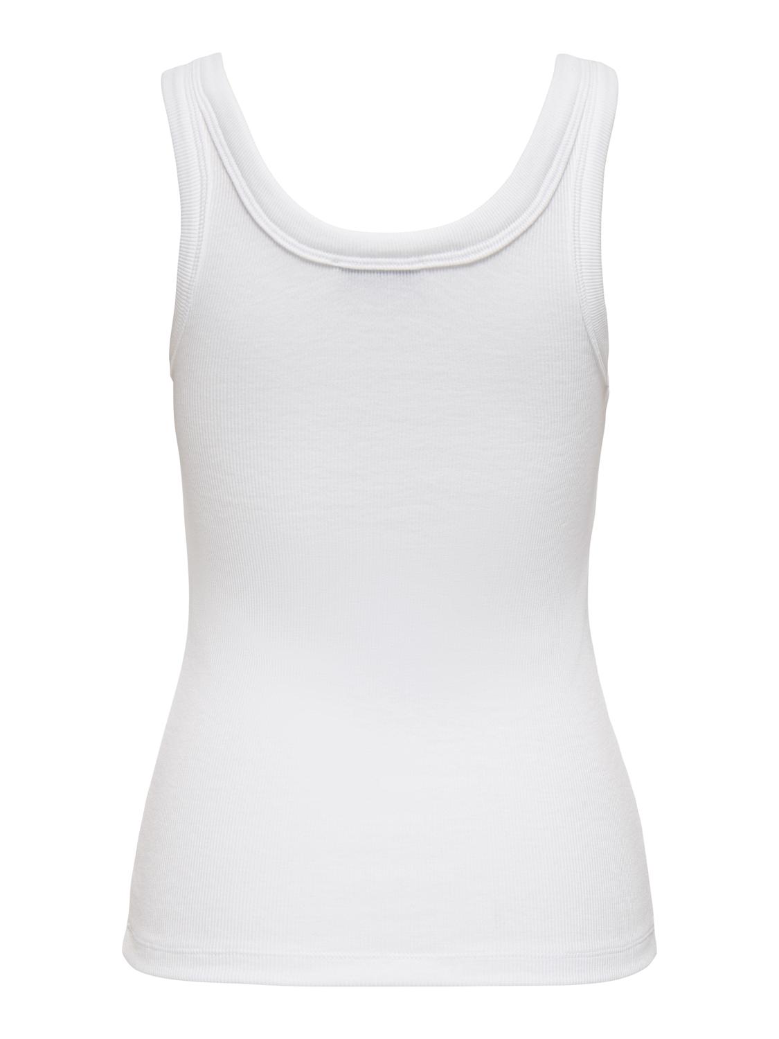 PGJUNE Regular Fit Basic Top med stilfuld U-hals - 2