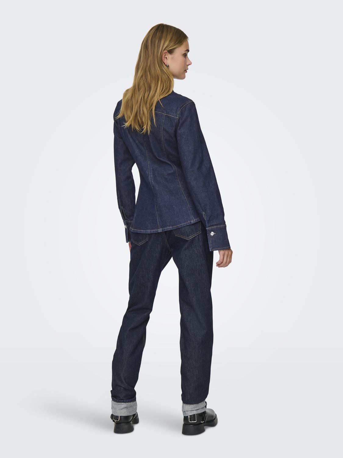 ONLROSIE L/S FITTED DNM JACKET GUA - 2