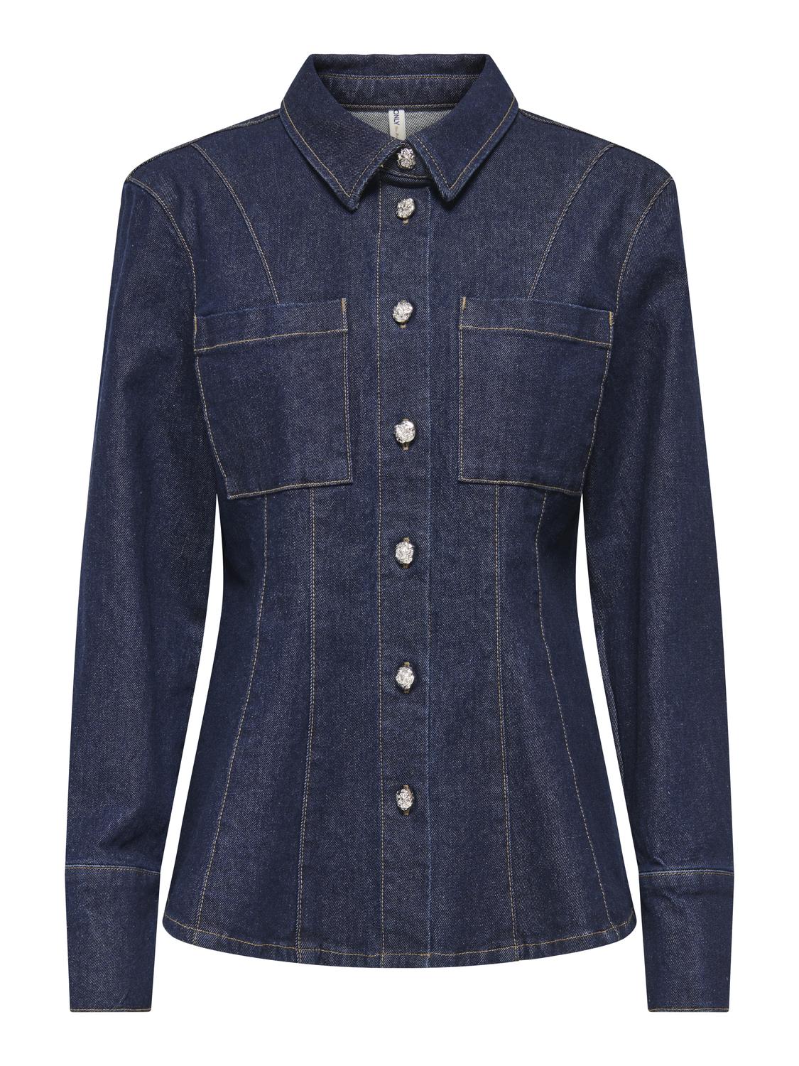 ONLROSIE L/S FITTED DNM JACKET GUA - 3